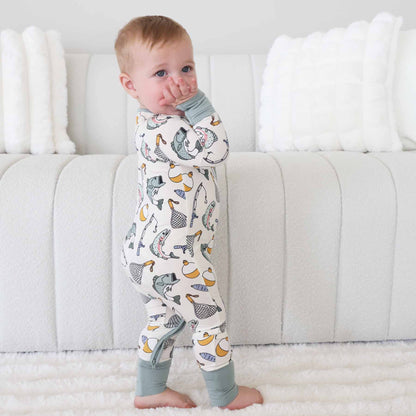 Catch of the Day Convertible Zip Romper
