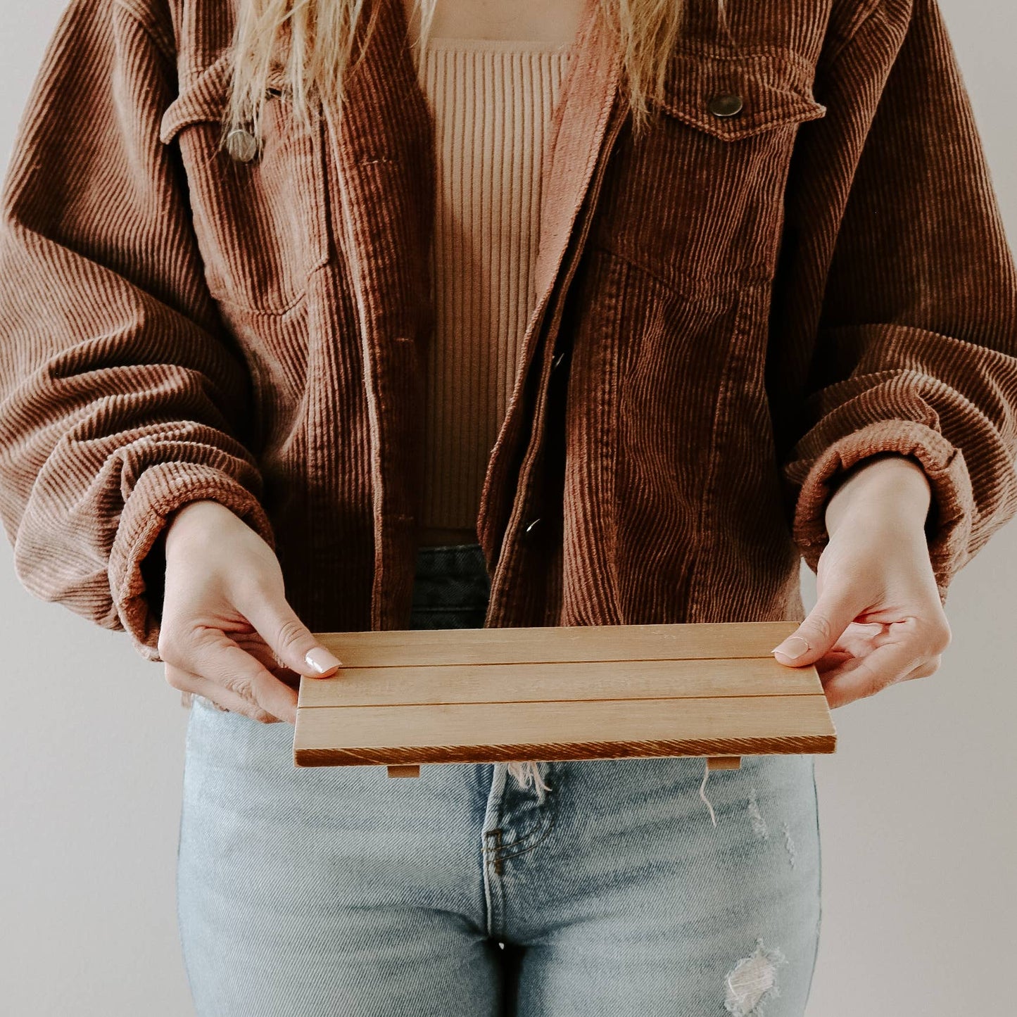 Natural Wood Tray - Handmade