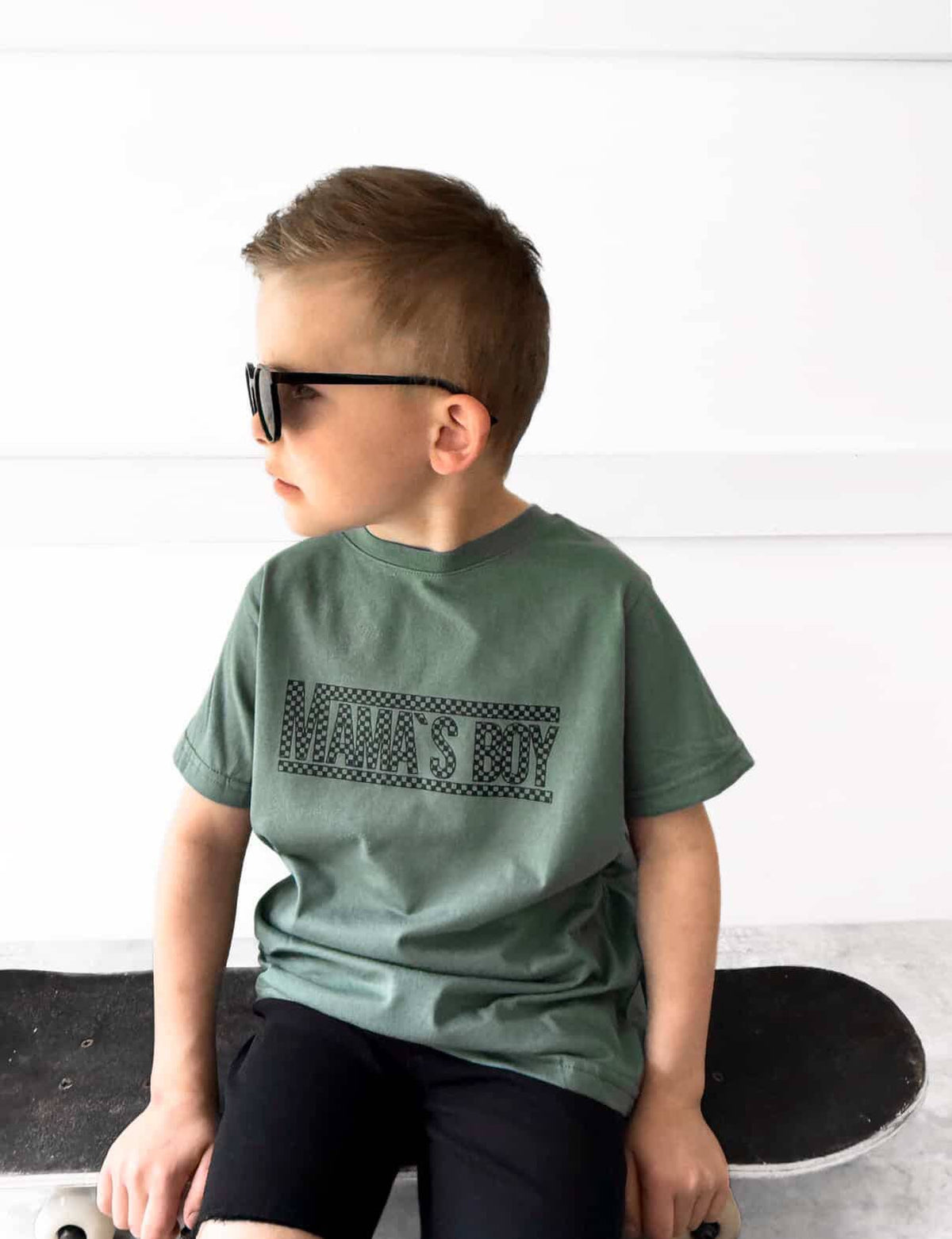 Mama Checkered Tee