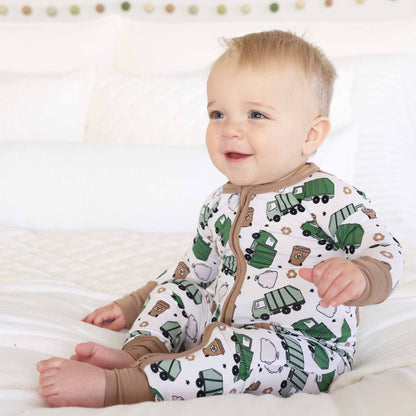 Clean Up Crew Bamboo Zip Romper