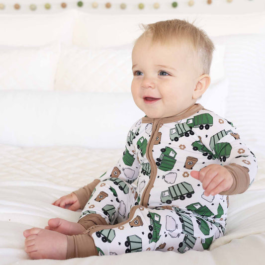 Clean Up Crew Bamboo Zip Romper
