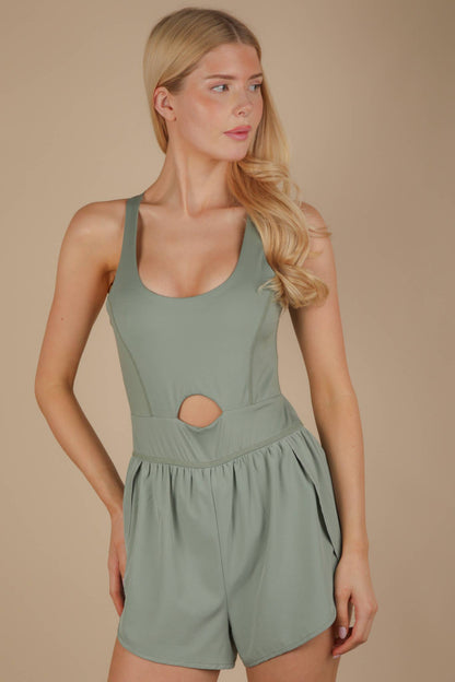 Keep It Active Cutout Romper