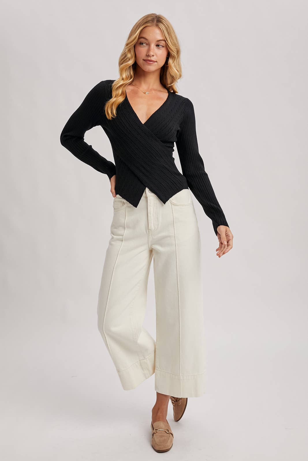 So Sophisticated Wrap Top