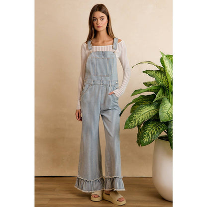 Make A Statement Ruffle Hem Overall