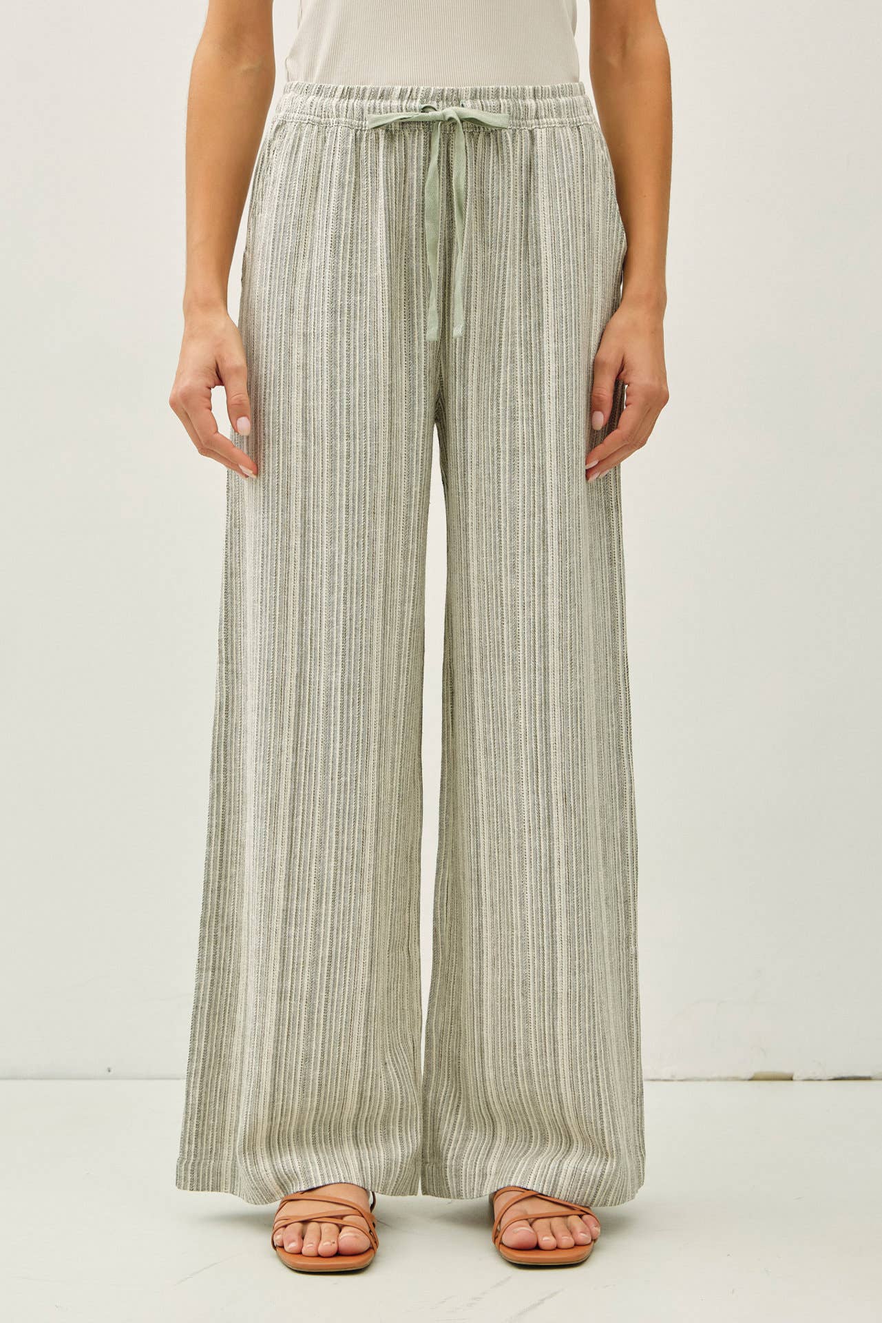 Wide Leg Linen Pants