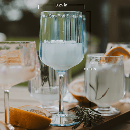 Let’s Sip Outdoor Plastic Wine Drinkware