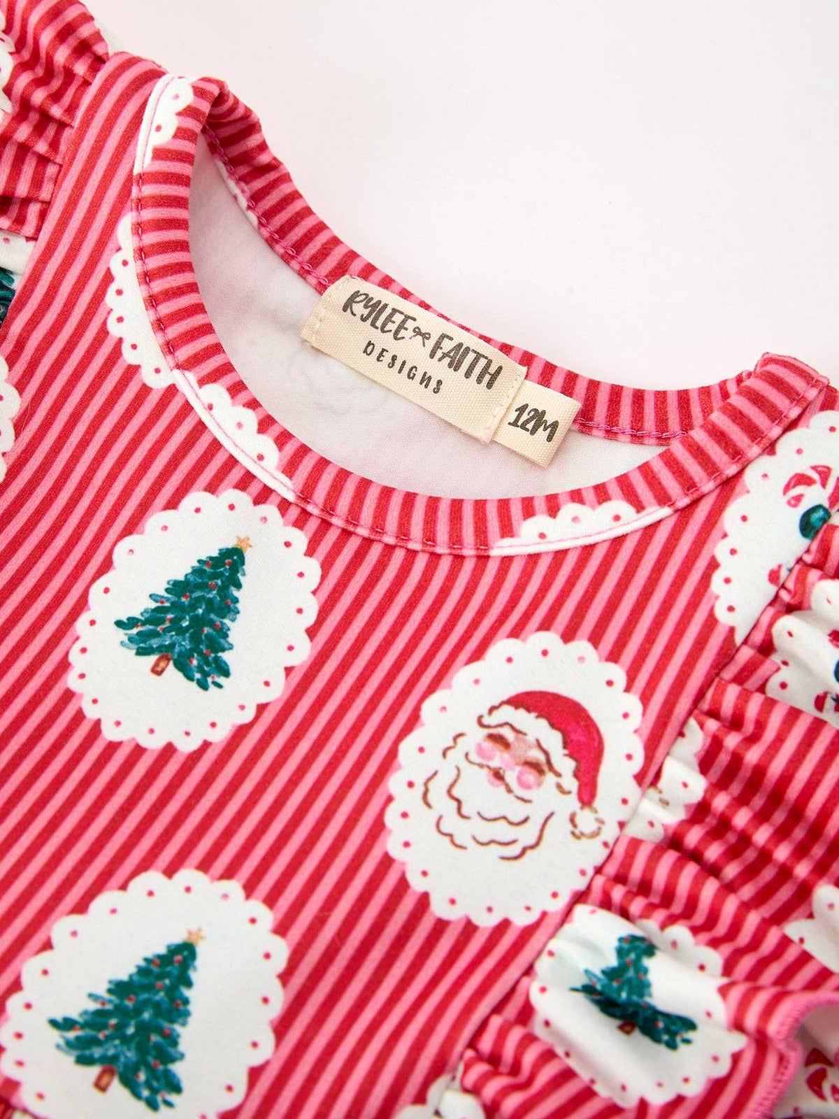 Christmas Ruffle Bubble Romper