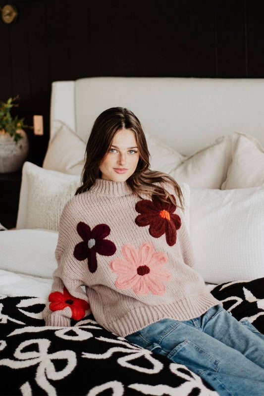Autumn Blooms Cozy Sweater