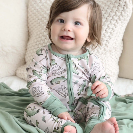 Bass Buddies Bamboo Zip Romper