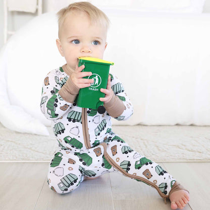 Clean Up Crew Bamboo Zip Romper