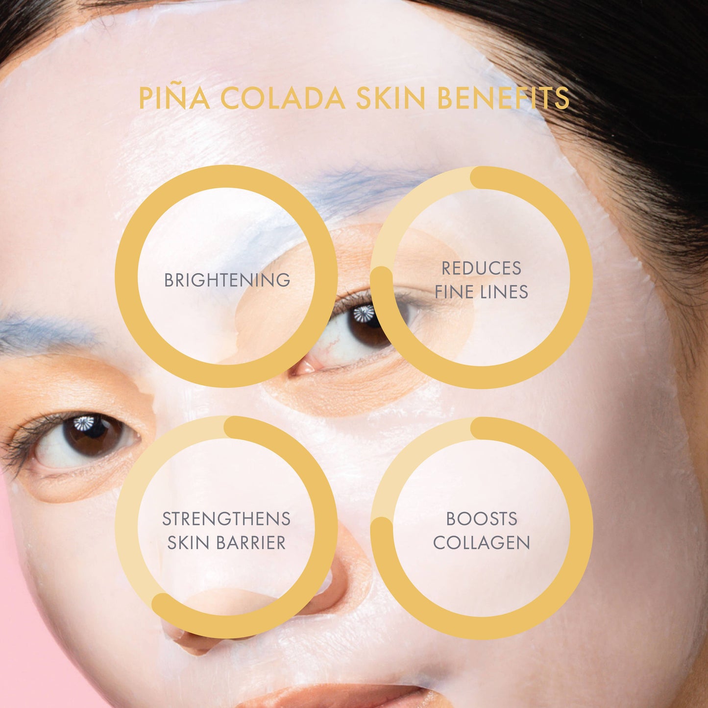 Piña Colada Revitalizing Mocktail Mask
