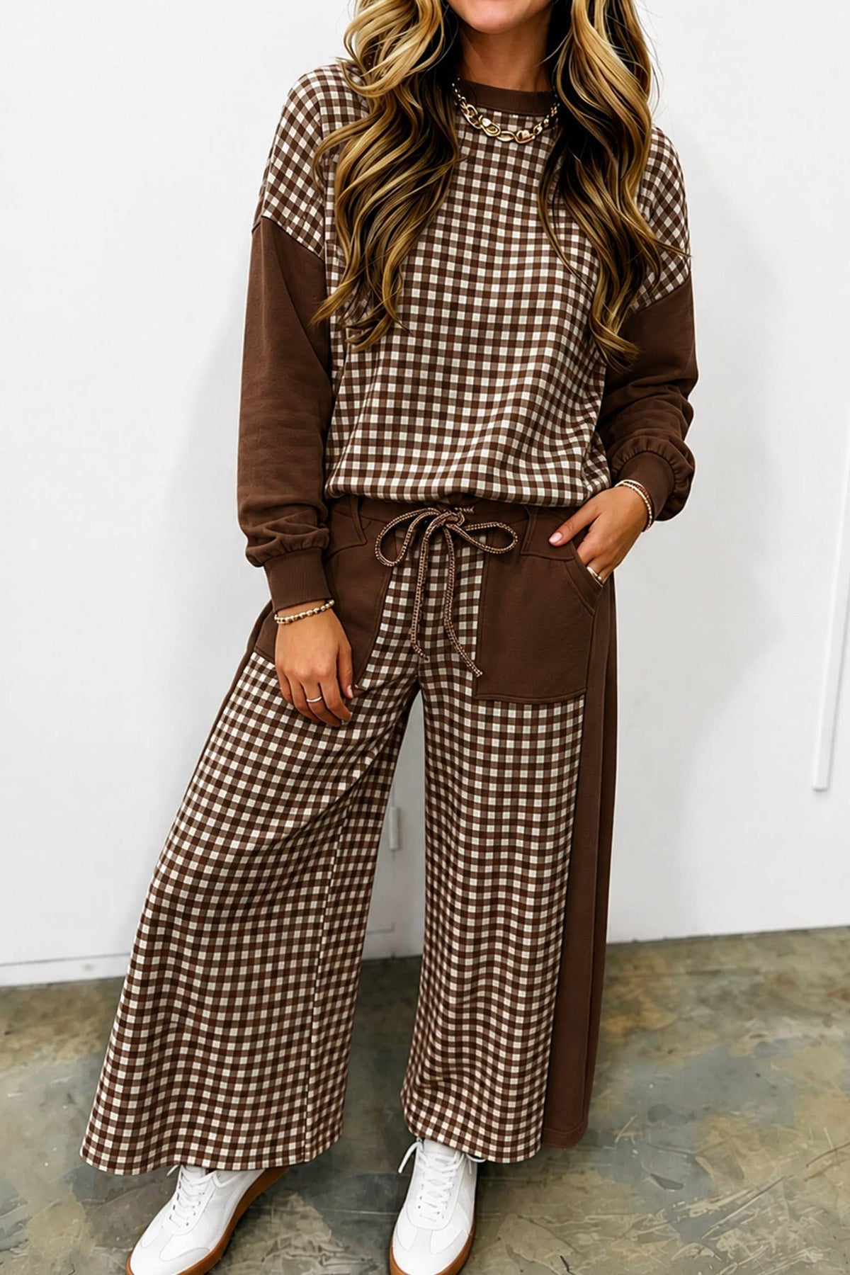 Cozy Gingham Patchwork Set