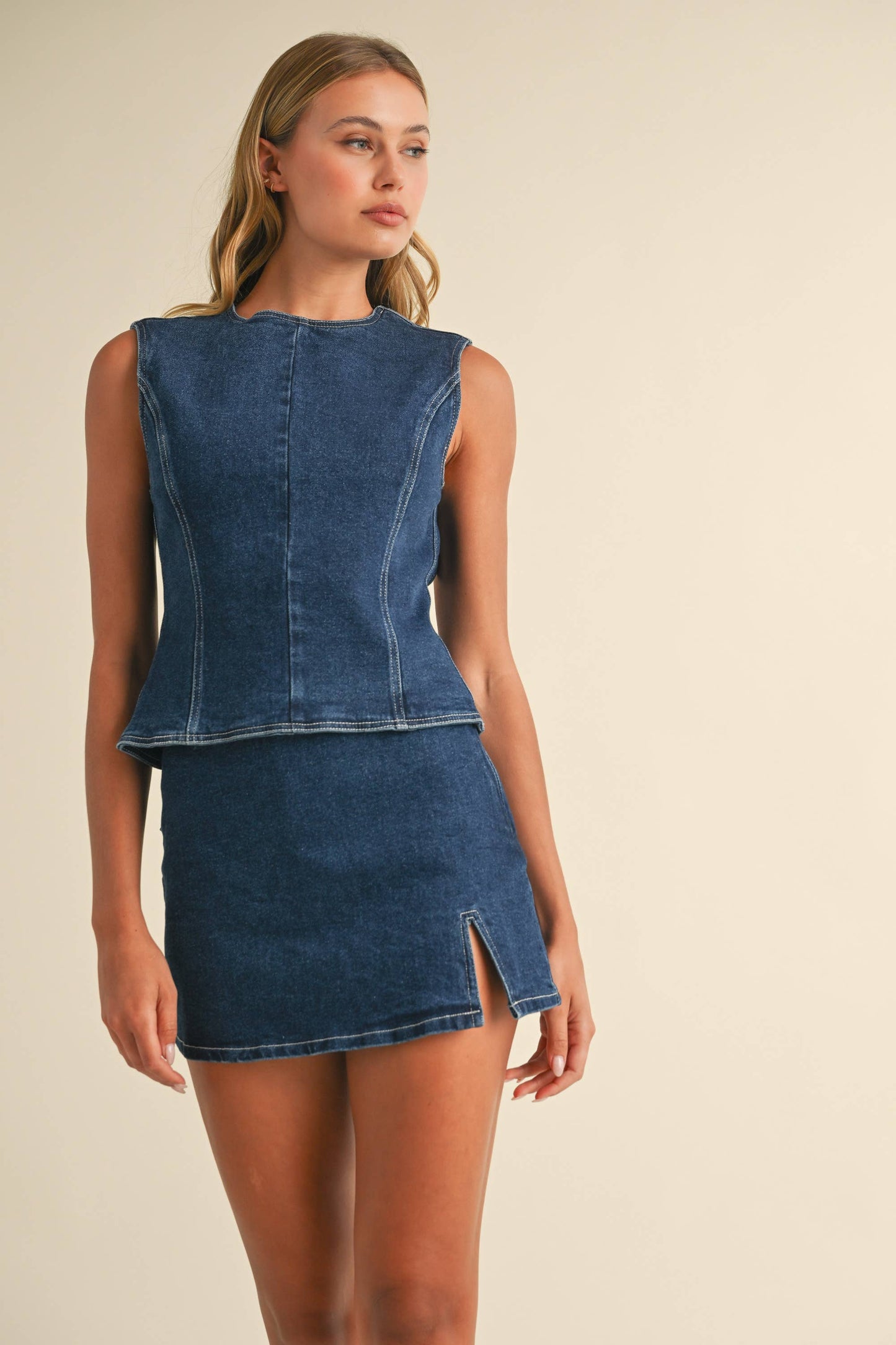 Turning Heads Denim Mini Set