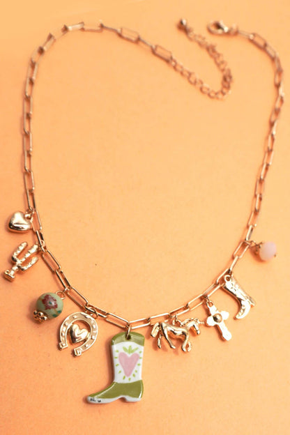 Yeehaw Charm Necklace
