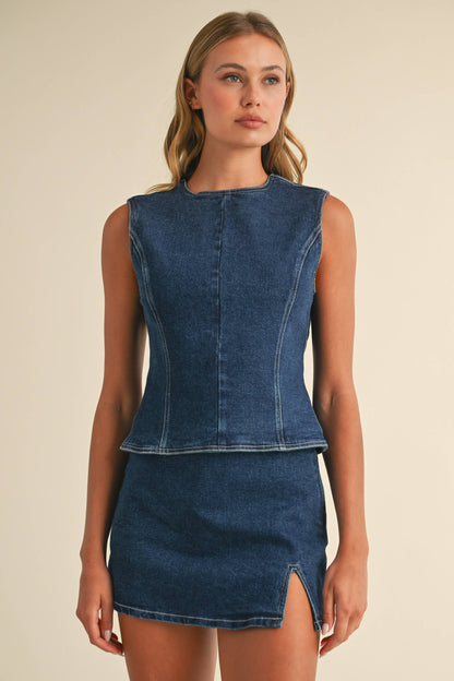 Turning Heads Denim Mini Set