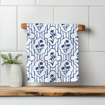 Chinoiserie Floral Kitchen Towel