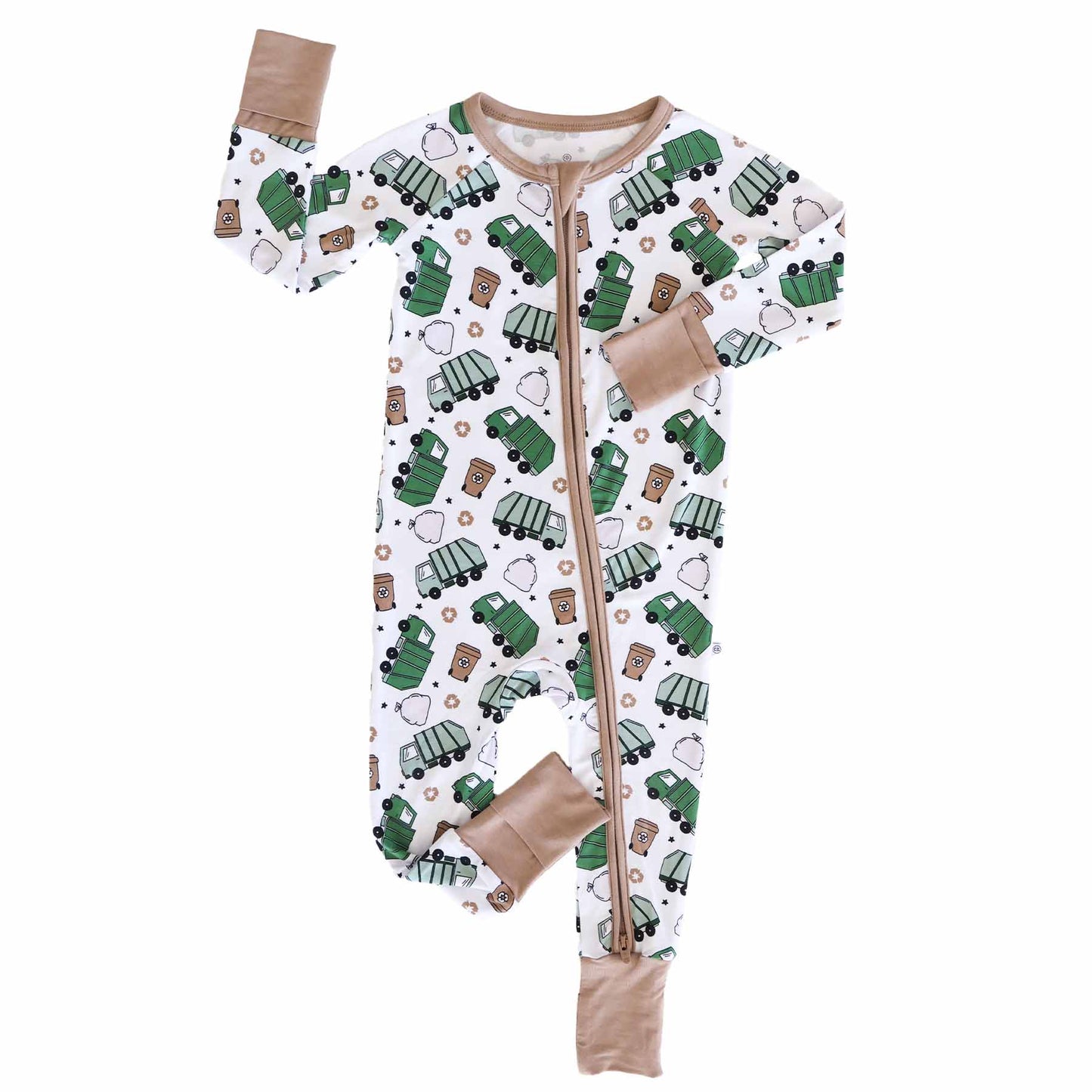 Clean Up Crew Bamboo Zip Romper