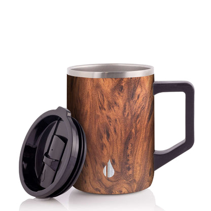 Summit Mug - 16oz Teakwood Stainless Steel