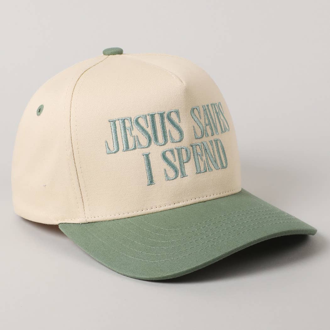 JESUS SAVES I SPEND Trucker Hat