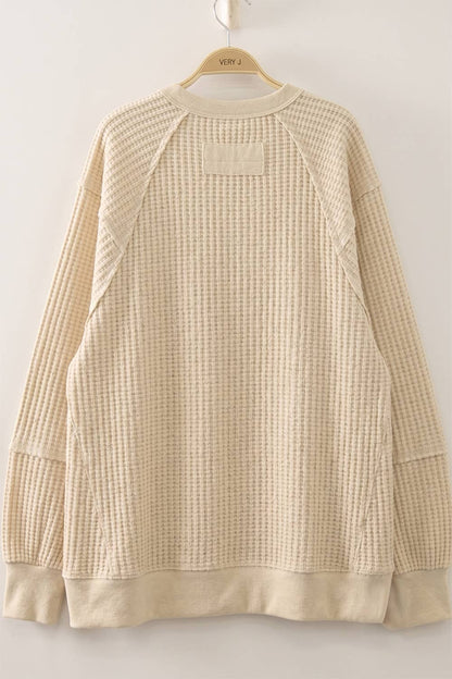 Waffle Pullover