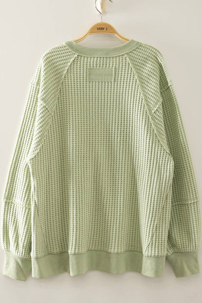 Waffle Pullover
