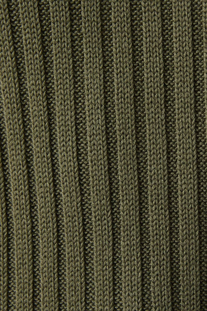 Fall Mood Olive Cable Sweater