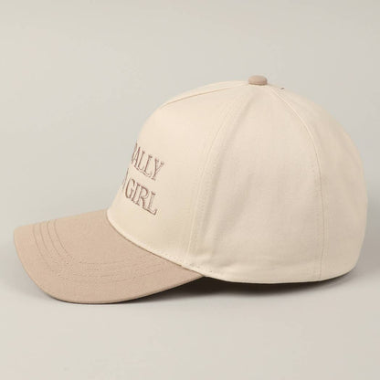Literally Just A Girl Embroidery Hat