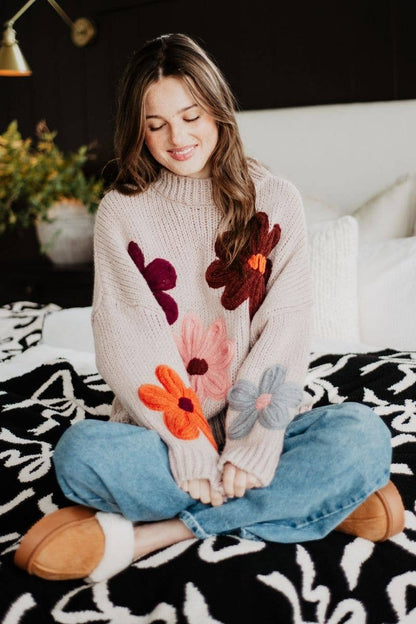 Autumn Blooms Cozy Sweater