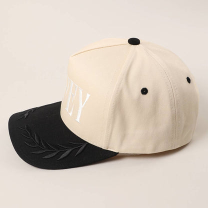 WIFEY Two-Tone Canvas Trucker Hat with Bay Leaf