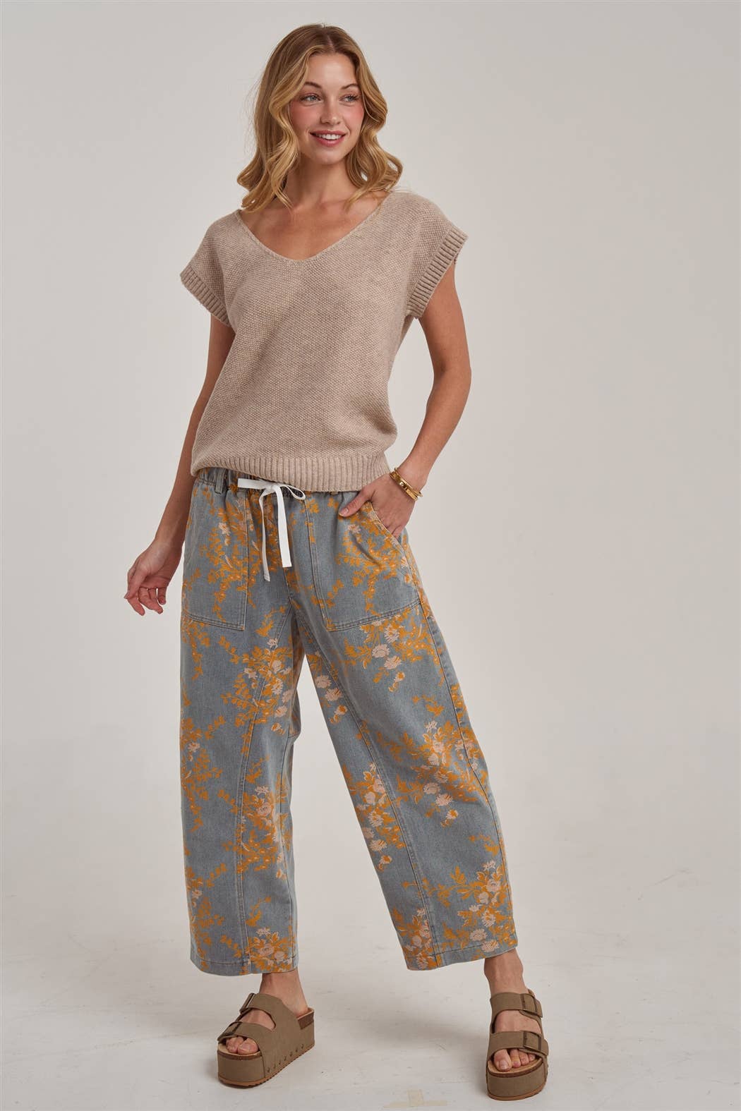 Fall Florals Relaxed Denim