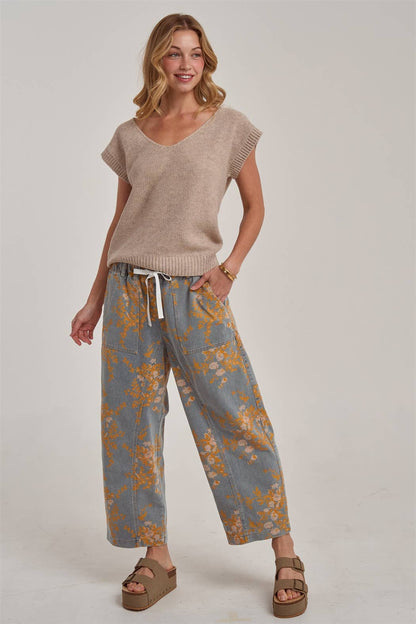 Fall Florals Relaxed Denim