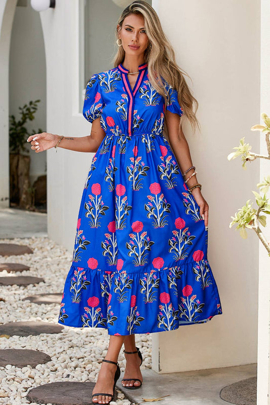 Better in Blue Floral Dress