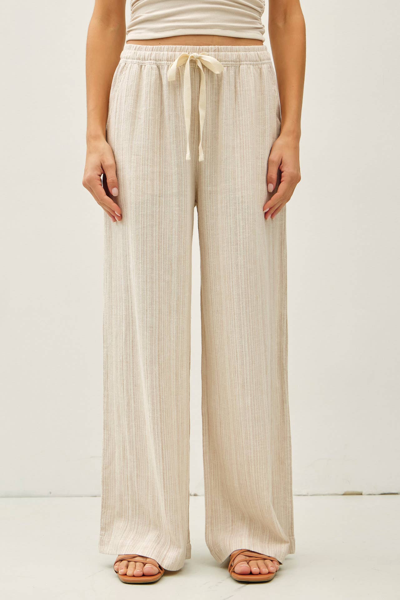 Wide Leg Linen Pants