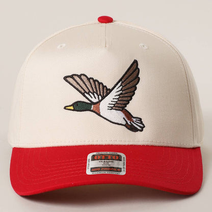 Flying Mallard Embroidered Hat