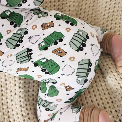 Clean Up Crew Bamboo Zip Romper