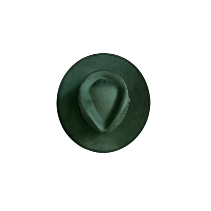 Vegan Suede Tear Drop Hat: Sage