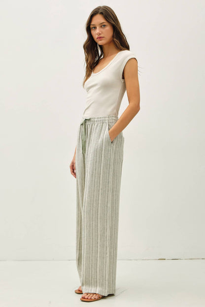 Wide Leg Linen Pants