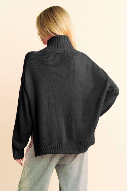 High Neck Sweater : Black