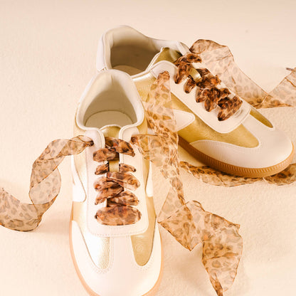 Step It Up Shoelaces-Sheer Cheetah