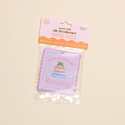 Sweet Ride Car Air Freshener–I'd Rather Be Reading