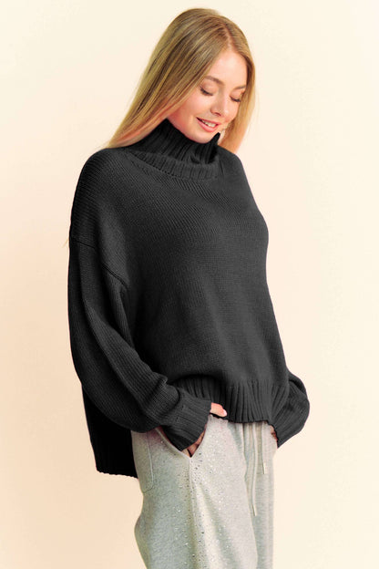 High Neck Sweater : Black