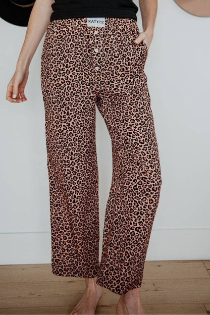 Leopard Boxer Pants